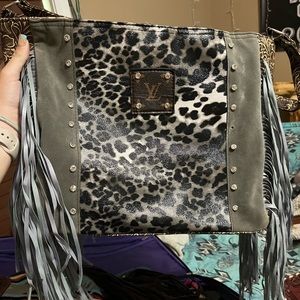 Louis Vuitton fringe shoulder tote